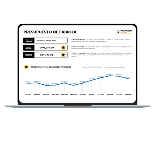 PRESUPUESTO POR 12 MESES